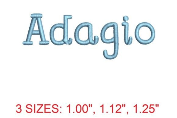 Adagio Bold: The Embroidery Font That Elevates Every Stitch