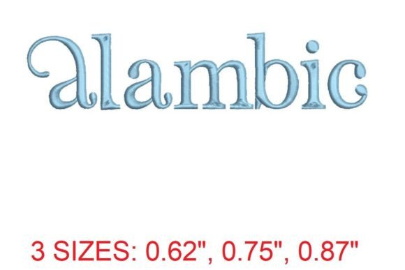Alambic: The Elegant Embroidery Font for Timeless Designs