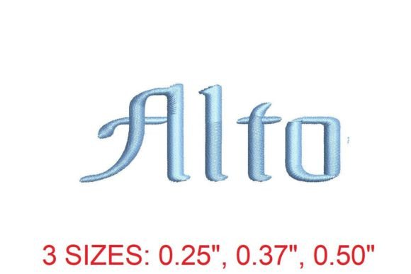 Alto Regular: A Timeless Font for Embroidery and Branding