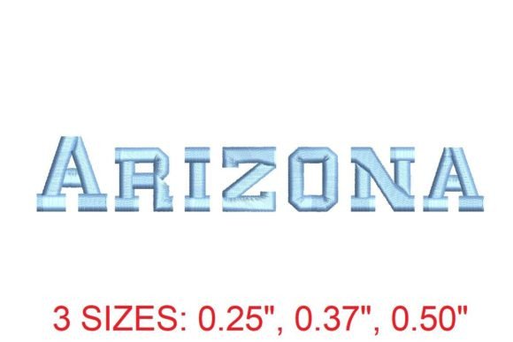 Arizona Font: A Creative Embroidery Typeface for Modern Makers