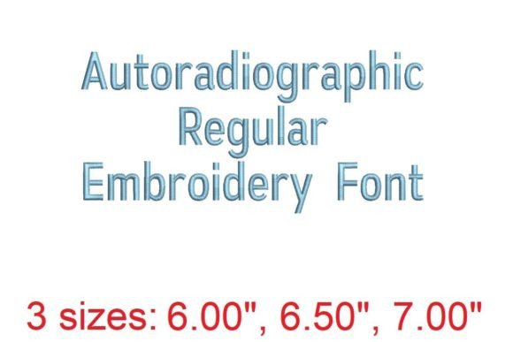 Autoradiographic Embroidery Font: Blending Artistry & Function