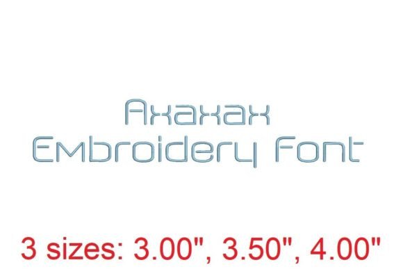 Axaxax Embroidery Font: Crafting Elegance in Every Stitch