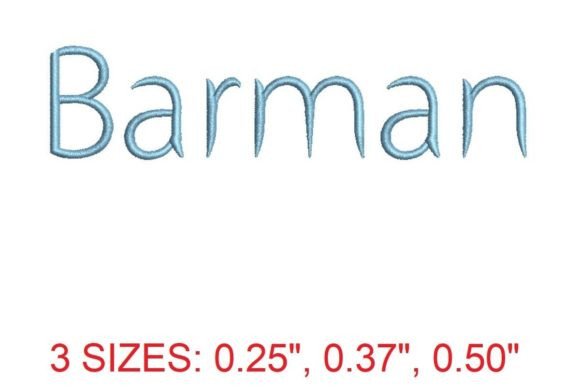 Barman Embroidery Font: Where Tradition Meets Modern Craft