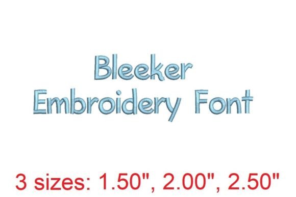 Bleeker Embroidery Font: Where Classic Style Meets Modern Craft