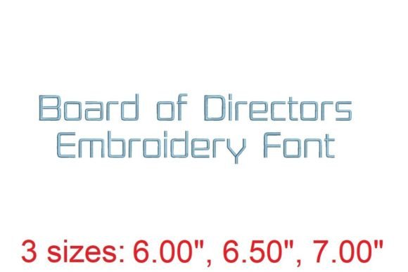 Board of Directors Embroidery Font: Your Guide to Sophisticated Stitching