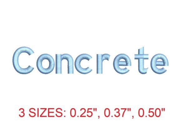 Concrete Embroidery Font: A Modern Typeface for Urban Designs