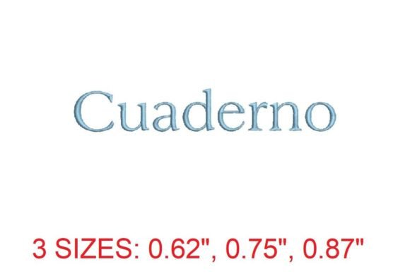 Cuaderno Embroidery Font: Crafting Personalized Elegance