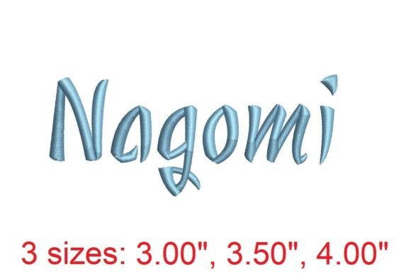 Discover the Artistry of Nagomi Embroidery Font
