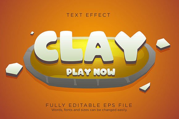 Exploring the Playful World of Clay Game UI Button Text Effect Font