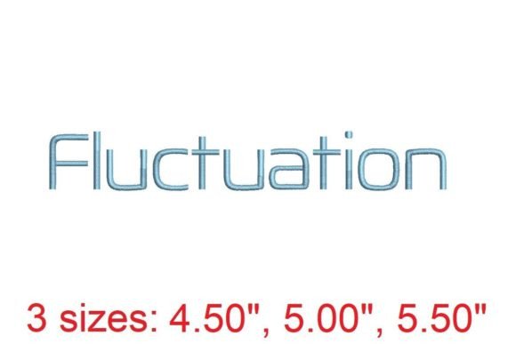 Fluctuation Embroidery Font: Style Meets Stitch