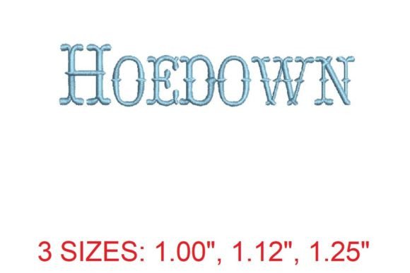 Hoedown Embroidery Font: A Crafty Stitch for Standout Designs