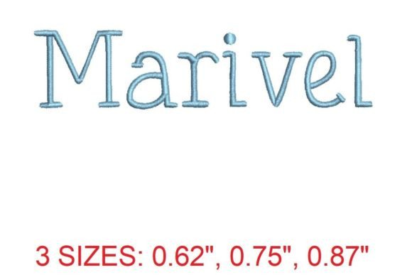 Marivel Embroidery Font: Crafting Elegance in Every Stitch