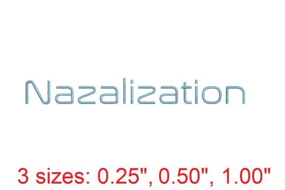 Nazalization Embroidery Font: Precision Meets Creative Flair