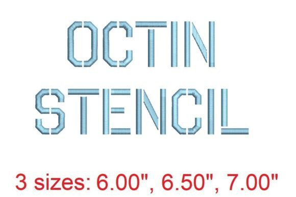 Octin Stencil Embroidery Font: The Bold Choice for Modern Makers