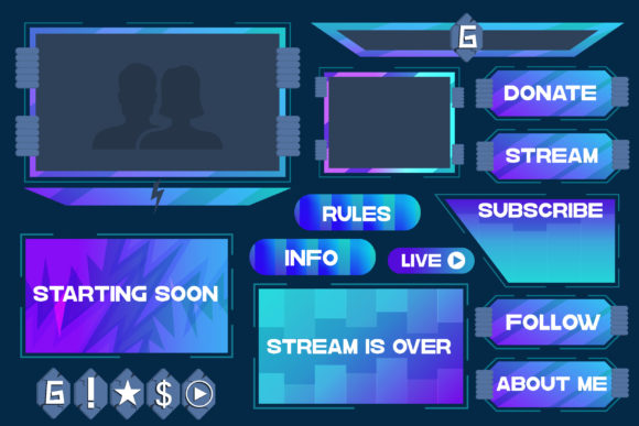 Overlay the Game on a Dark Background: Modern Streaming Design