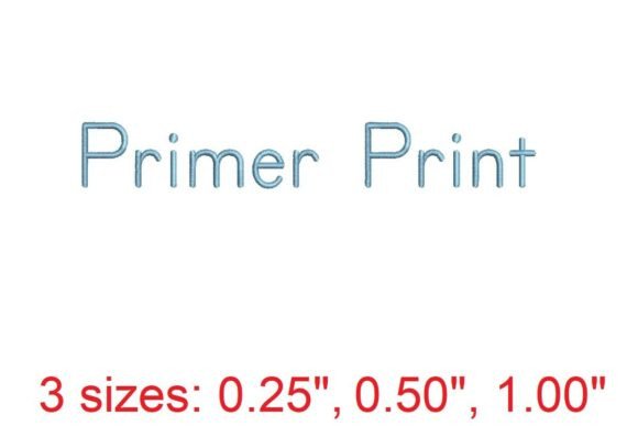 Primer Print: The Embroidery Font for Sharp, Modern Design