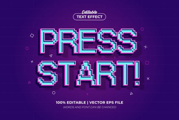 Retro Gaming Aesthetics: The Press Start 3D Text Effect