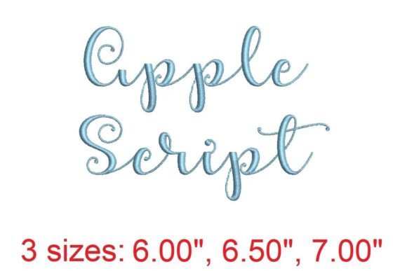 Stitching Sophistication: The Apple Script Embroidery Font