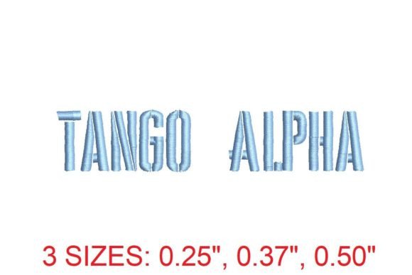 Tango Alpha: The Embroidery Font for Polished Projects