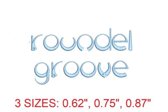 The Roundel Groove Embroidery Font: Where Modern Edge Meets Timeless Craft